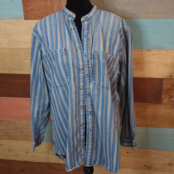 Large, 100% cotton button-down shirt hunt club - Picture 1 of 4